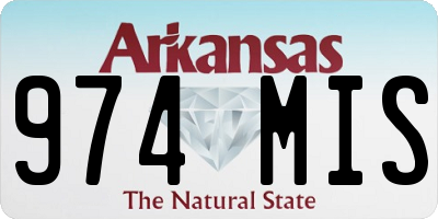 AR license plate 974MIS