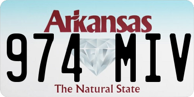 AR license plate 974MIV