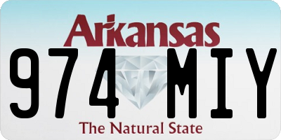 AR license plate 974MIY