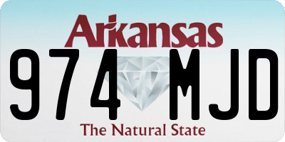AR license plate 974MJD