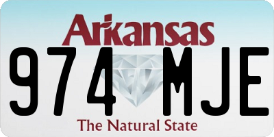 AR license plate 974MJE