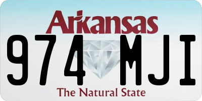 AR license plate 974MJI