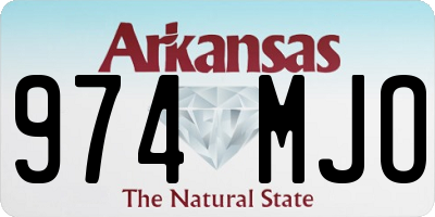 AR license plate 974MJO