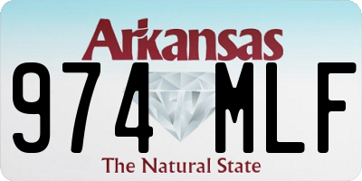 AR license plate 974MLF