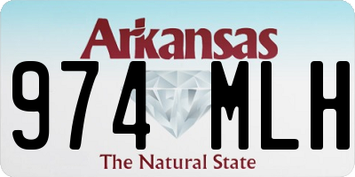 AR license plate 974MLH