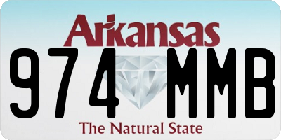 AR license plate 974MMB