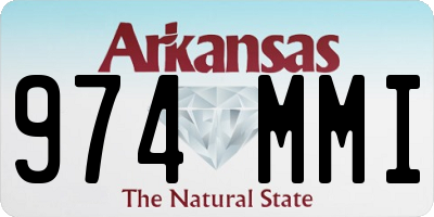 AR license plate 974MMI