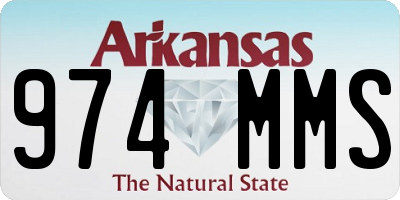 AR license plate 974MMS