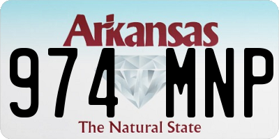 AR license plate 974MNP