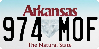 AR license plate 974MOF