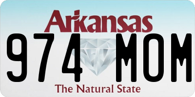 AR license plate 974MOM