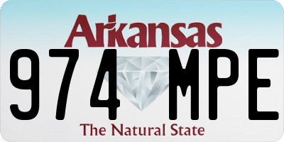 AR license plate 974MPE