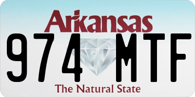 AR license plate 974MTF