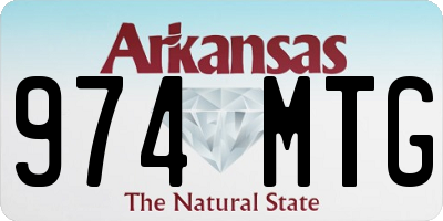 AR license plate 974MTG