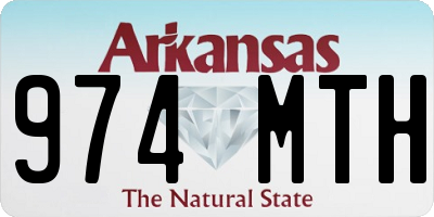 AR license plate 974MTH