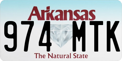 AR license plate 974MTK