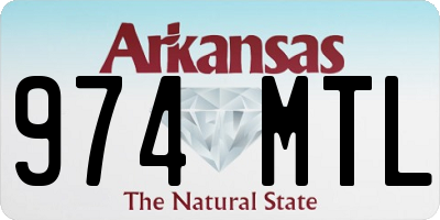 AR license plate 974MTL