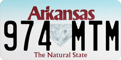 AR license plate 974MTM