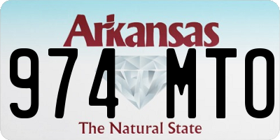 AR license plate 974MTO