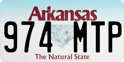 AR license plate 974MTP