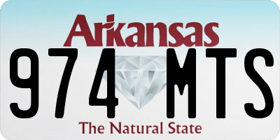 AR license plate 974MTS