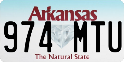 AR license plate 974MTU