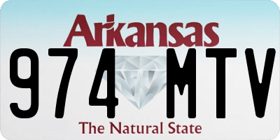 AR license plate 974MTV