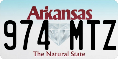 AR license plate 974MTZ