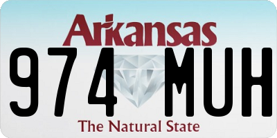 AR license plate 974MUH