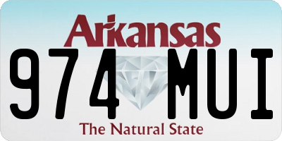AR license plate 974MUI