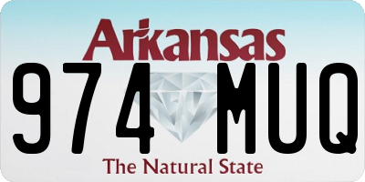 AR license plate 974MUQ