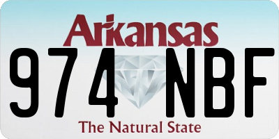 AR license plate 974NBF