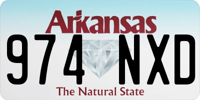 AR license plate 974NXD
