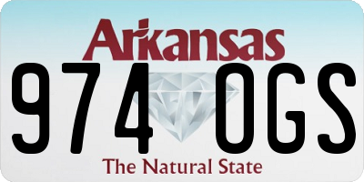 AR license plate 974OGS