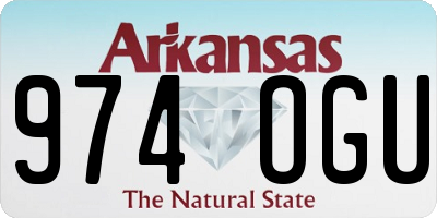 AR license plate 974OGU
