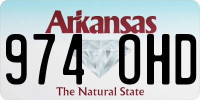 AR license plate 974OHD