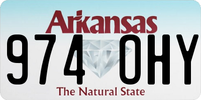 AR license plate 974OHY