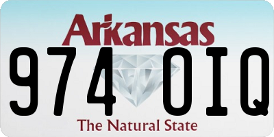 AR license plate 974OIQ