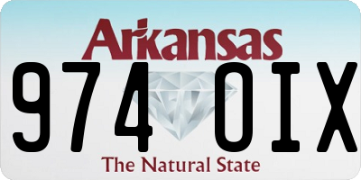 AR license plate 974OIX