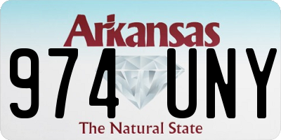 AR license plate 974UNY