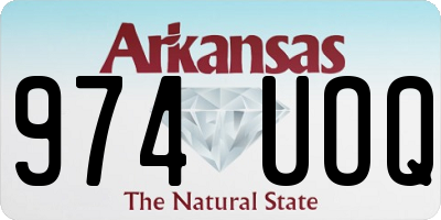 AR license plate 974UOQ