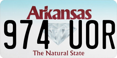 AR license plate 974UOR