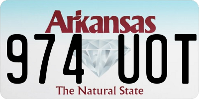 AR license plate 974UOT