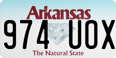 AR license plate 974UOX
