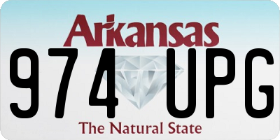 AR license plate 974UPG