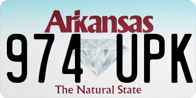 AR license plate 974UPK