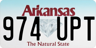 AR license plate 974UPT