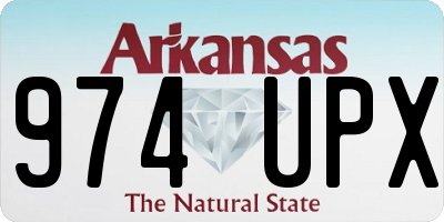 AR license plate 974UPX