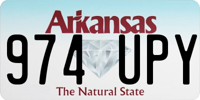 AR license plate 974UPY