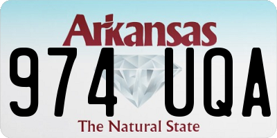 AR license plate 974UQA